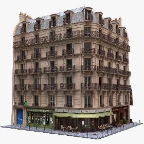 Paris Corner Tenement Pharmacy 01